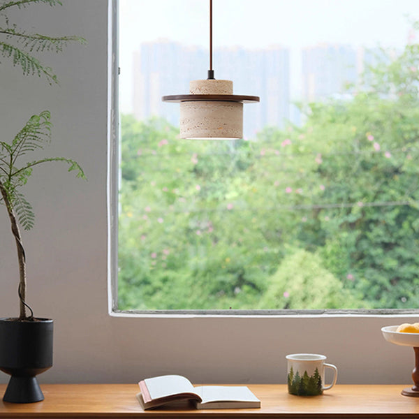 Vintage solid wood yellow travertine bedroom bedside chandelier