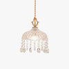 Copper Vintage Crystal Glass Chandelier