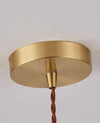 All copper walnut dining chandelier