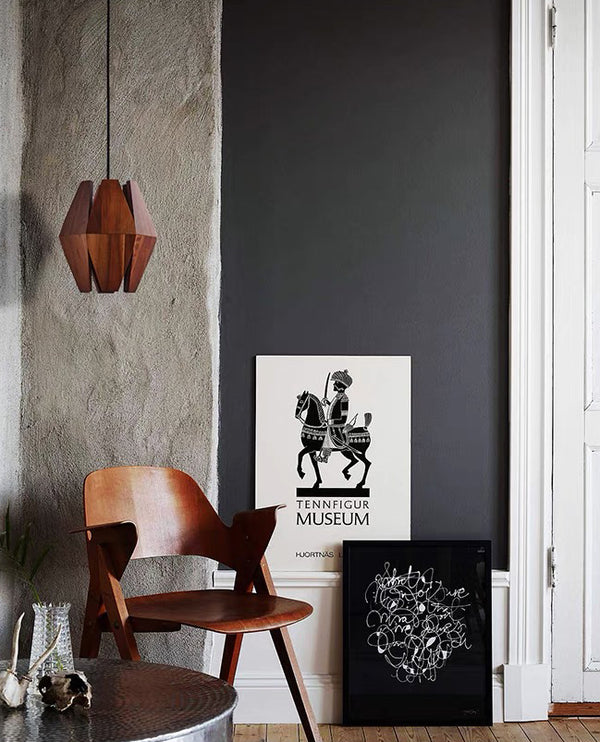 Creative solid wood chandelier