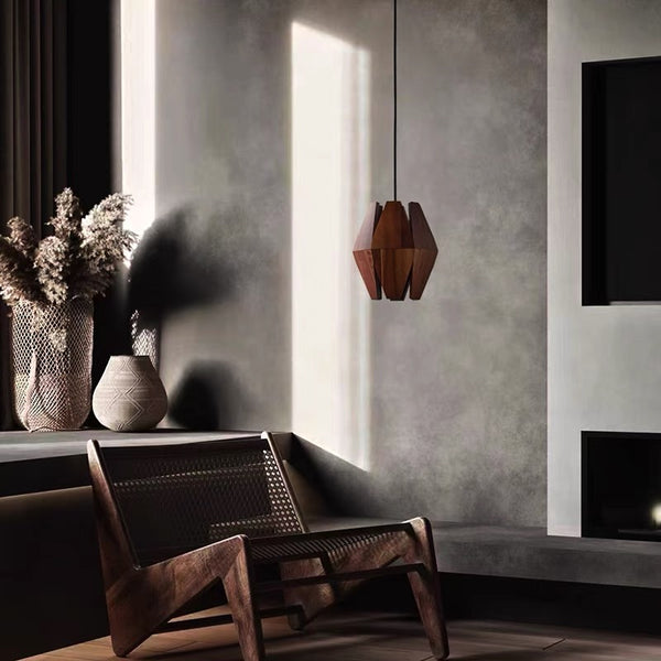 Creative solid wood chandelier