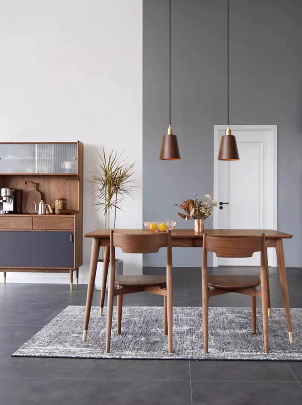 Solid wood all-copper small chandelier