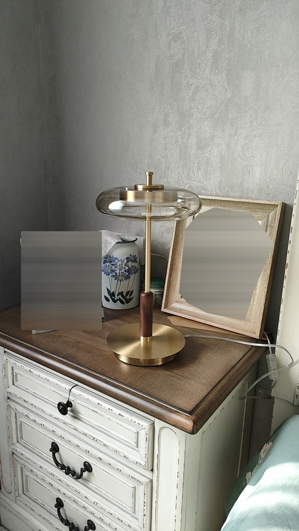 Vintage Brass LED Table Lamp