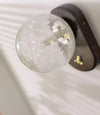 Solid wood crack glass aisle wall lamp
