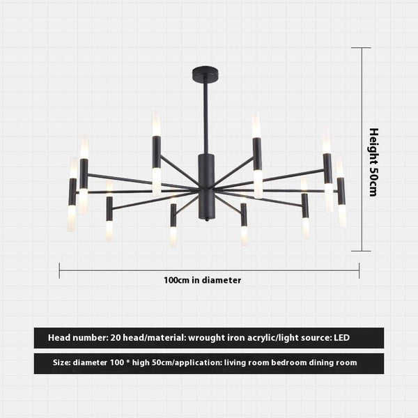 Nordischer LED-Kerzenleuchter