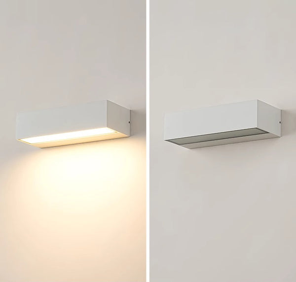 Nordic creative long strip LED outdoor wall light