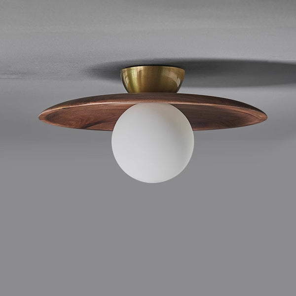 Plafonnier d'allée en noyer