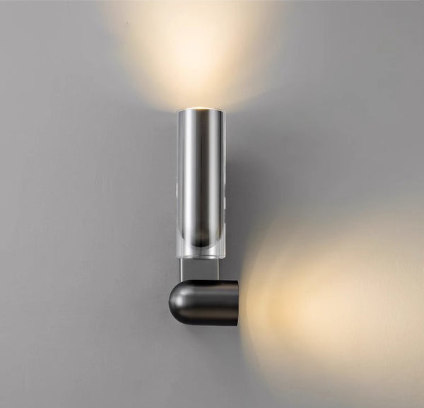 Nordic minimalist double head rotatable bedroom bedside wall lamp
