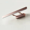 Coffee color retractable mirror front wall lamp
