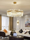 French light luxury LED living room crystal chandelier