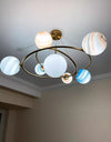 Lustre créatif nordique planète
