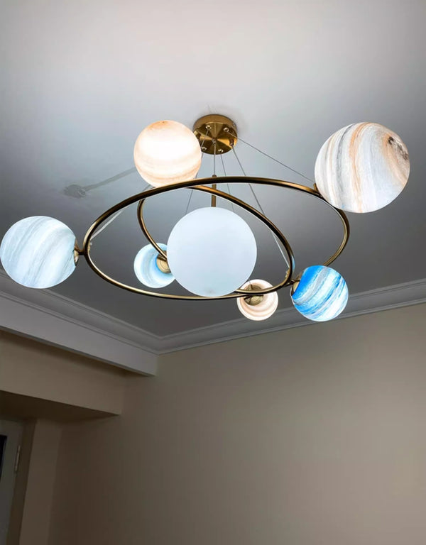 Lustre créatif nordique planète