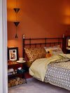 Minimalist conical bedroom bedside background wall chandelier