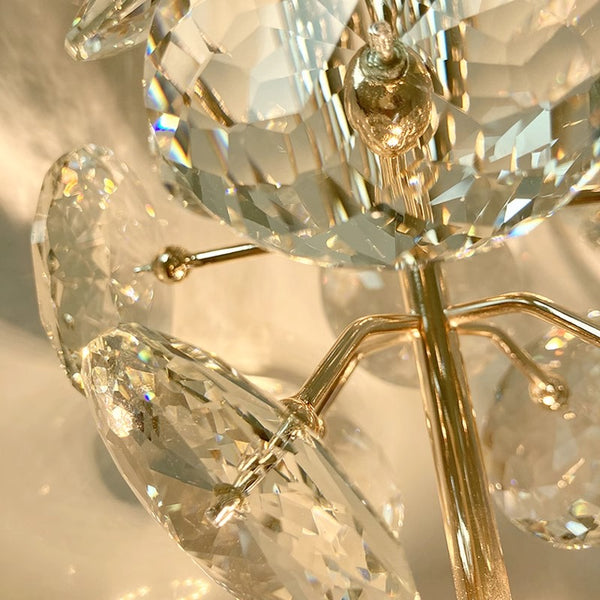 Nordic light luxury crystal bedroom bedside small chandelier