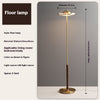 American retro solid wood floor lamp