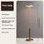 American retro solid wood floor lamp
