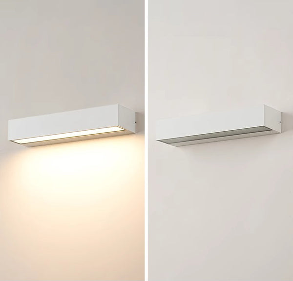 Nordic creative long strip LED outdoor wall light