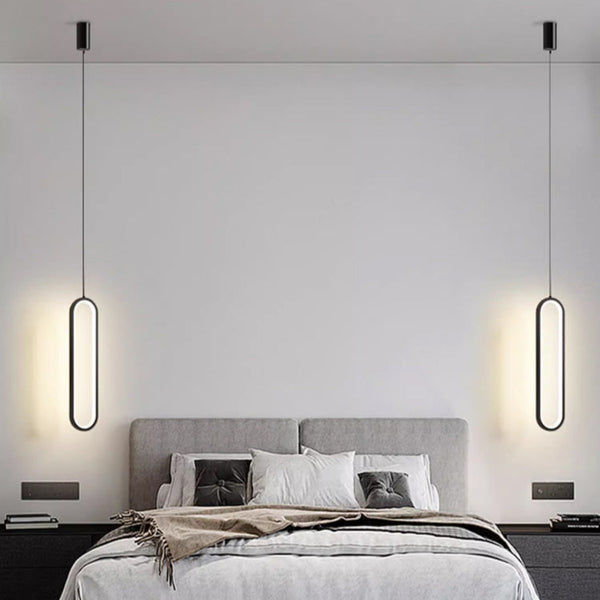 Minimalist LED bedroom bedside living room background wall Pendant light