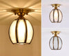 European style copper home decoration corridor entrance balcony small ceiling lamp