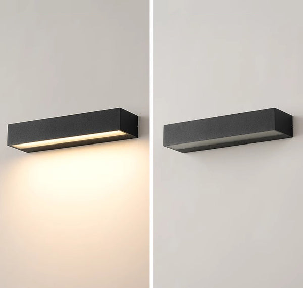 Nordic creative long strip LED outdoor wall light