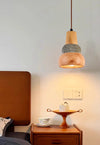Lustre de restaurant de chevet de chambre à coucher de style wabi-sabi