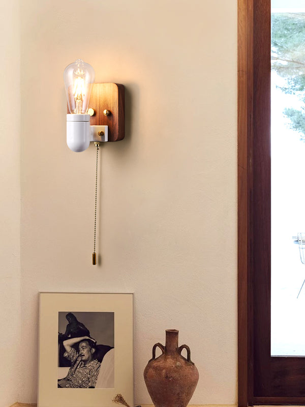 Applique murale de chevet rétro en céramique pour couloir