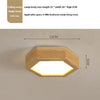 Creative solid wood LED ceiling lamp