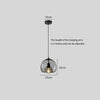 Simple personality glass restaurant chandelier