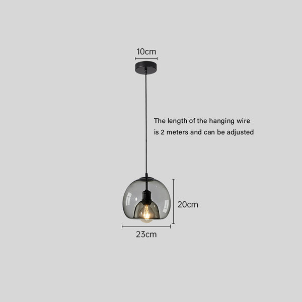 Simple personality glass restaurant chandelier