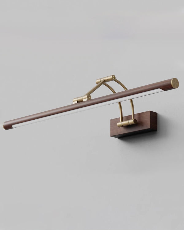 Applique murale à LED en bois effet miroir