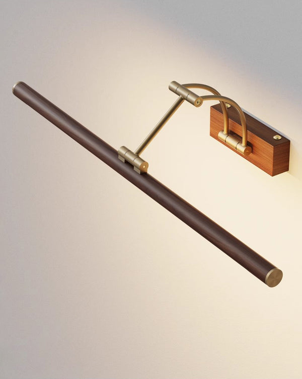 Applique murale à LED en bois effet miroir