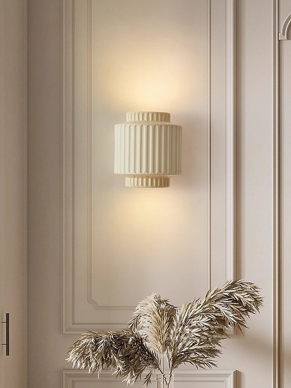French cream style bedroom bedside corridor wall lamp