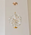 Nordic light luxury crystal bedroom bedside small chandelier