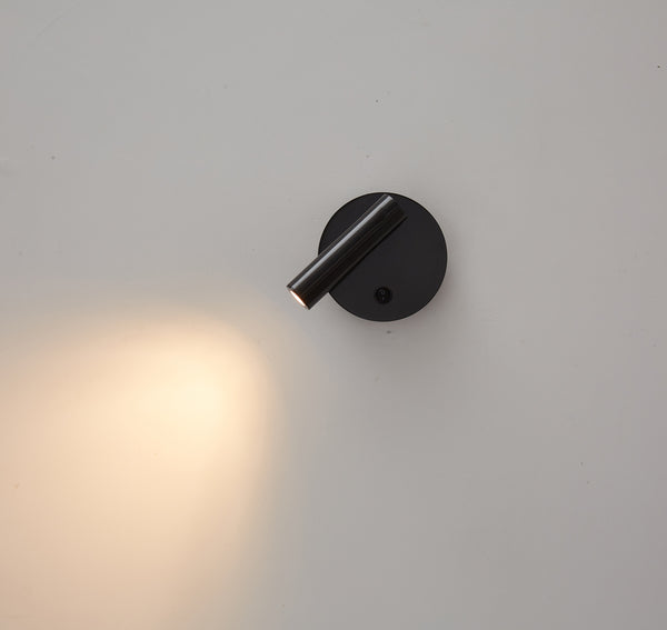 Lampe de chevet murale rotative tout en cuivre