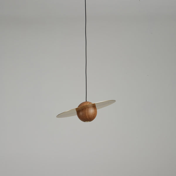 Walnut all copper bedside chandelier