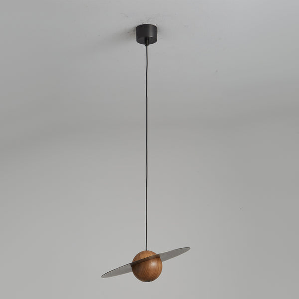 Walnut all copper bedside chandelier
