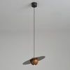 Walnut all copper bedside chandelier