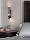 Nordic minimalist double head rotatable bedroom bedside wall lamp