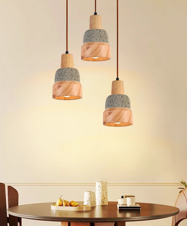 Lustre de restaurant de chevet de chambre à coucher de style wabi-sabi