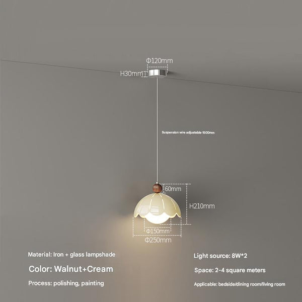 French cream style bedroom bedside chandelier