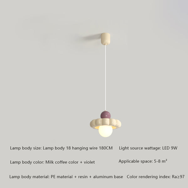 Cream style dining room bedroom bedside chandelier