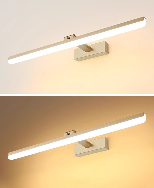Einfache Spiegelwandlampe