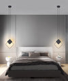 Minimalist LED Line Bedroom Bedside Chandelier