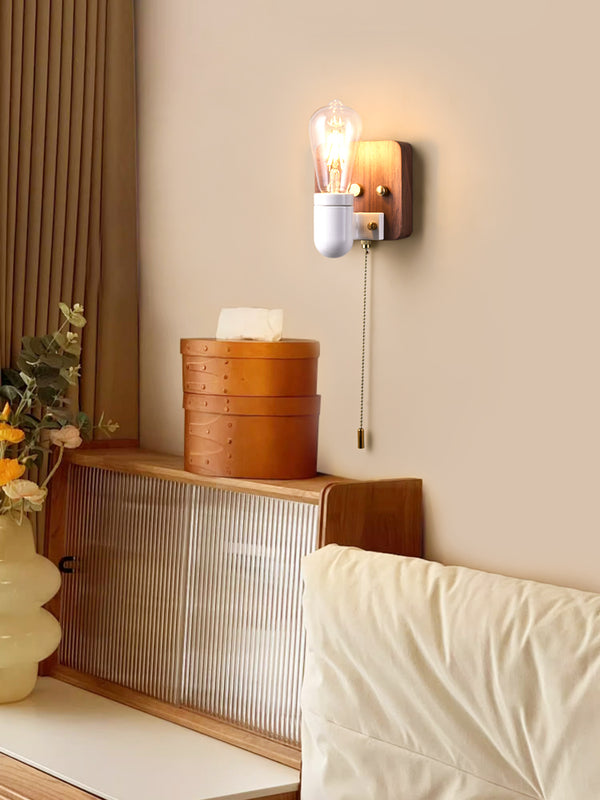 Applique murale de chevet rétro en céramique pour couloir