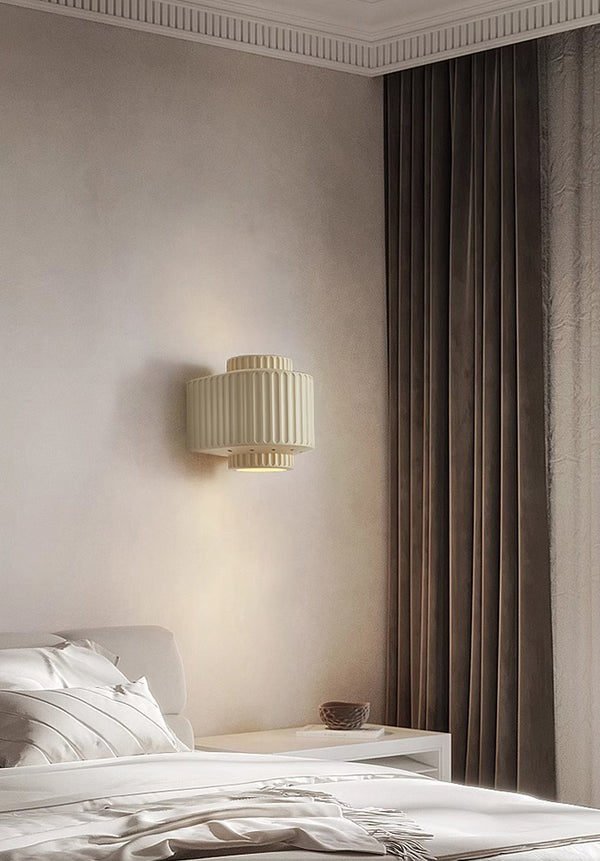 French cream style bedroom bedside corridor wall lamp