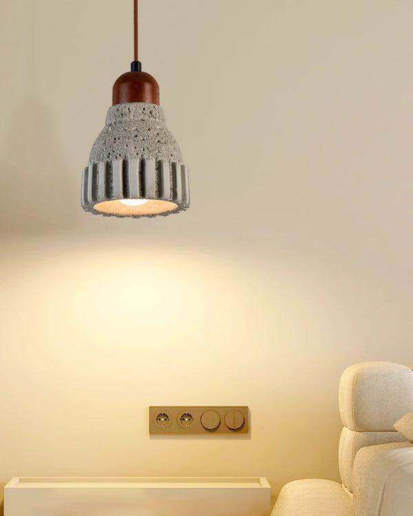 Lustre de restaurant de chevet de chambre à coucher de style wabi-sabi