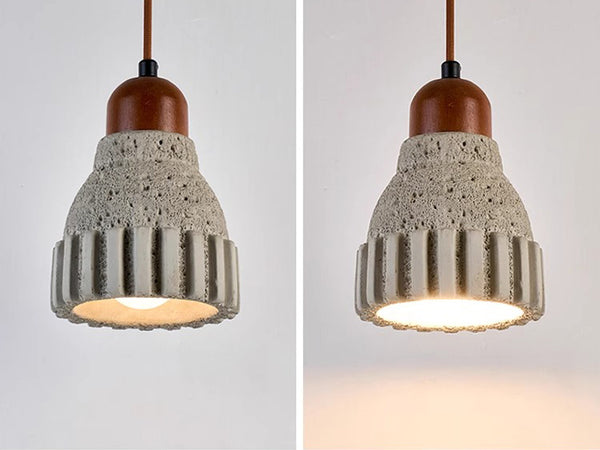 Lustre de restaurant de chevet de chambre à coucher de style wabi-sabi