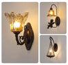 Creative retro bedroom bedside aisle wall lamp