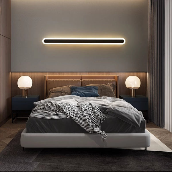 Minimalist long strip LED wall light