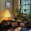 Japanese style wabi-sabi style rice paper floor lamp